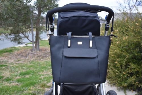 Charlie Nappy Bag Black – Sash Belle - Main Image